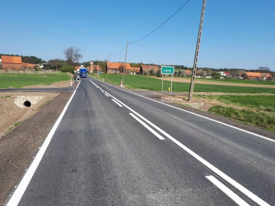 Zdjęcie przebudowa drogi woj. nr 315 na odcinku Przyborów - granica województwa