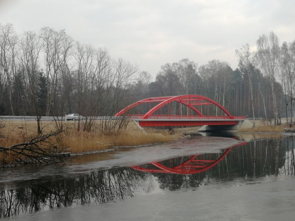 Zdjęcie budowa nowego mostu wraz z korektą niebezpiecznego łuku, droga wojewódzka nr 276 Krosno Odrzańskie - Świebodzin, m. Przetocznica