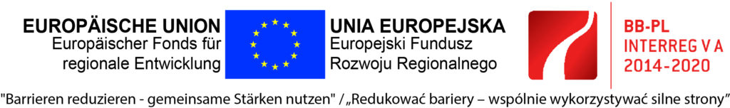 Logotypy: Unia Europejska Europejski Fundusz Rozwoju Regionalnego, BB-PL INTERREG V A 2014-2020