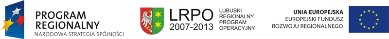 Logotypy Program Regionalny Narodowa Strategia Spójności, LRPO 2007 - 2013, Unia Europejska Europejski Fundusz Rozwoju Regionalnego