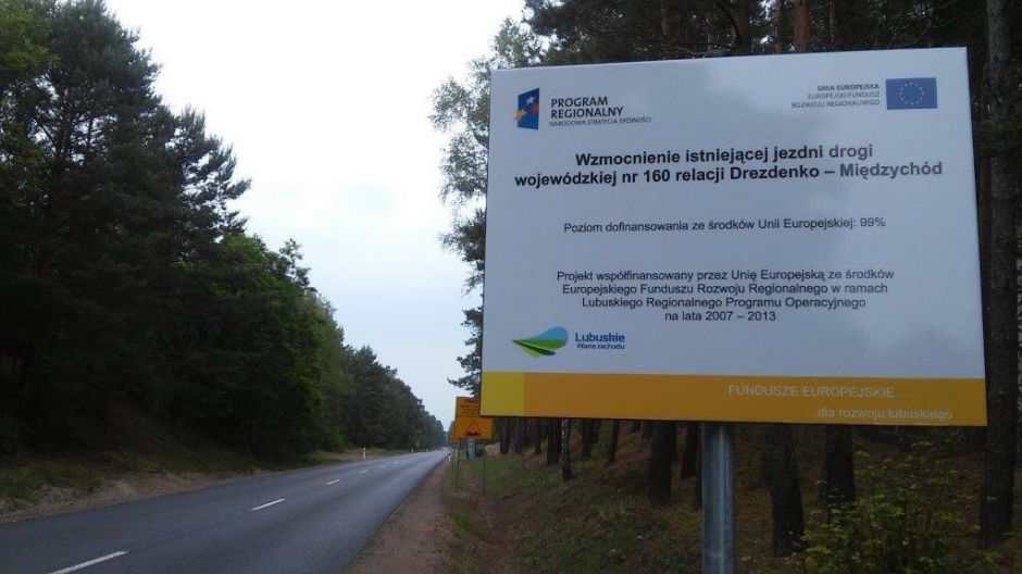 Zdjęcie: Wzmocnienie istniejącej jezdni drogi wojewódzkiej nr 160 relacji Drezdenko – Międzychód