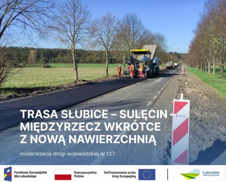 Przebudowa DW 137 Słubice – Sulęcin – Międzyrzecz – trzy odcinki w realizacji