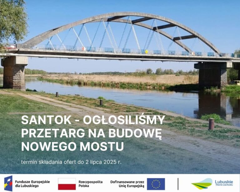 Przetarg: Budowa nowego mostu w Santoku na DW 158